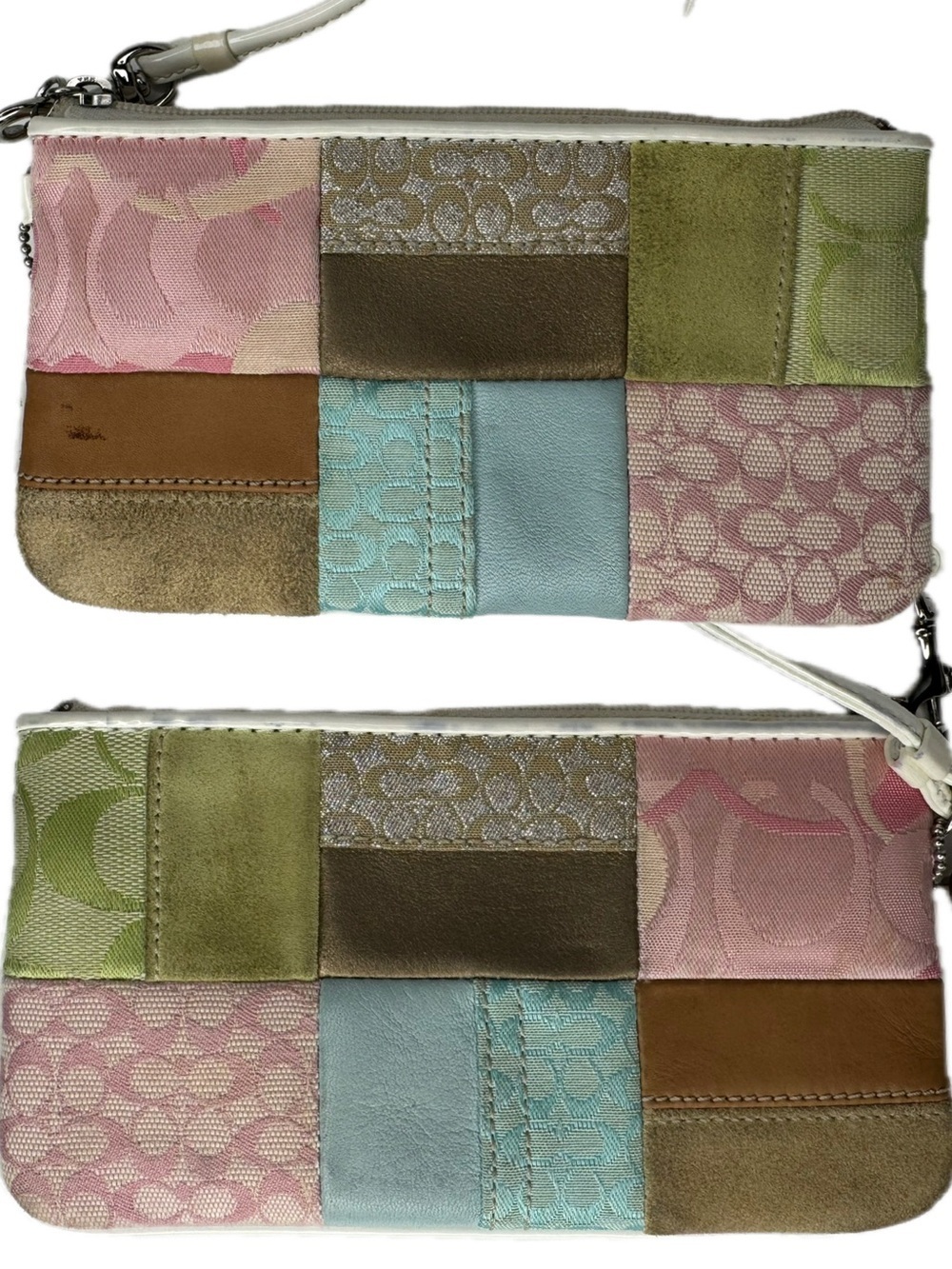 Coach Patchwork Pastel Y2K Wristlet GUC